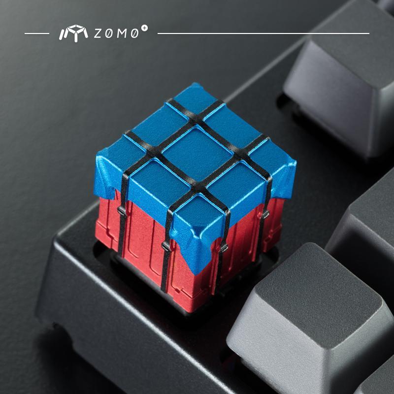 ZOMO PLUS PUBG Airdrop Box Aluminum Keycap - أكسسوار لوحة مفاتيح
